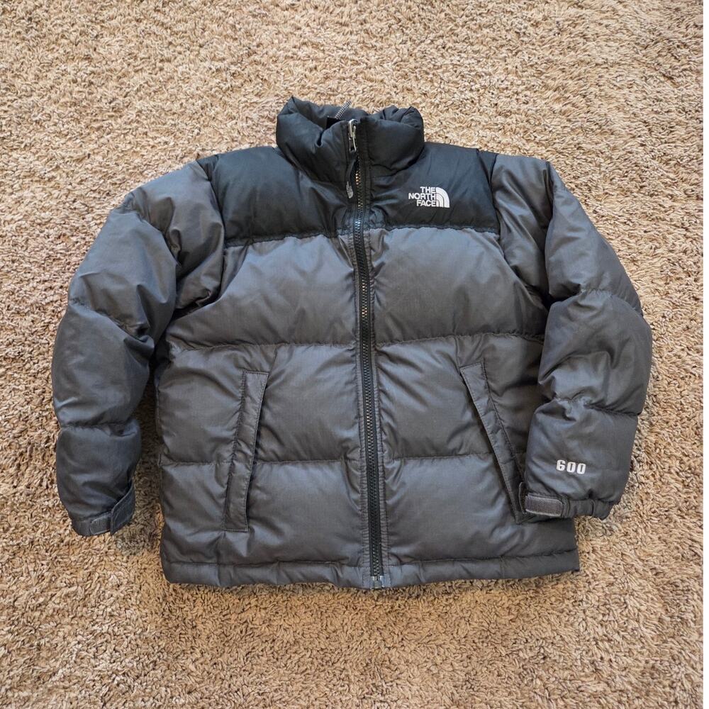 The North Face goose down 600 puffer quilted boys coat winter S 7 / 8